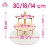 3-tiered Cake Stand 30/18/14 Cm Brand4cake