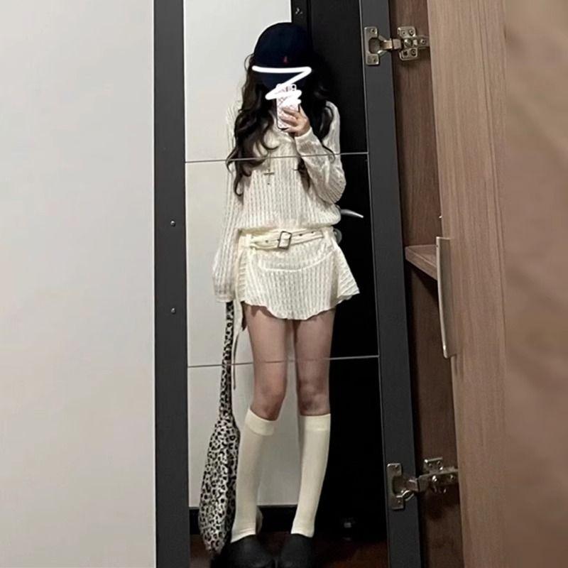 

Платье Miu Series с вырезами, белое, детское, новая коллекция ранней весны 2025 года, темпераментное, облегающее талию, худи, короткое платье White apricot S