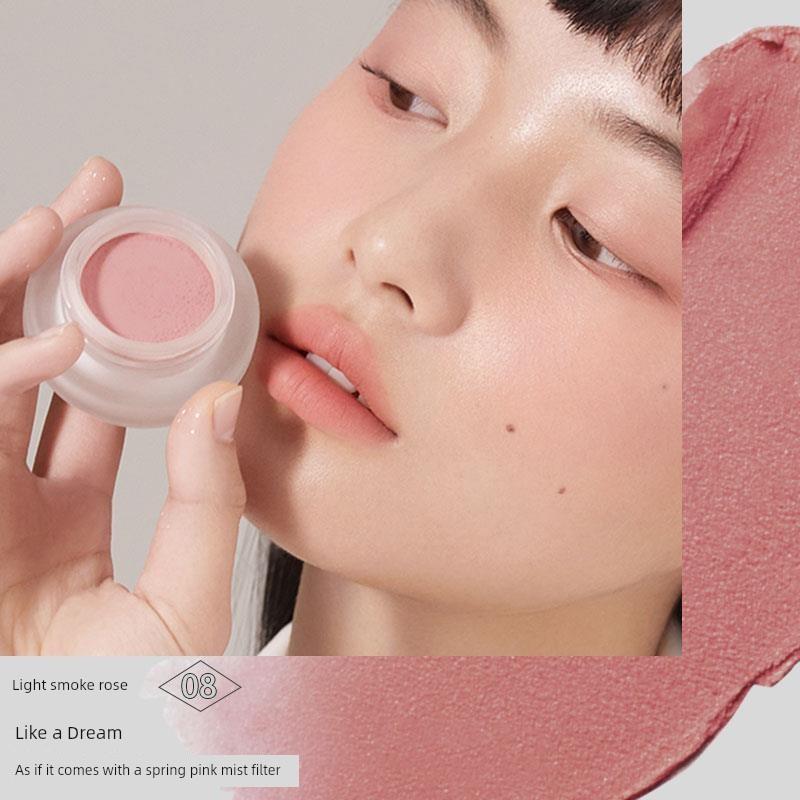 Foreverkey Blush Cream Mud August Apricot Women's New Nude Makeup Natural Highlighting and Contouring Blue Purple Pure Desire