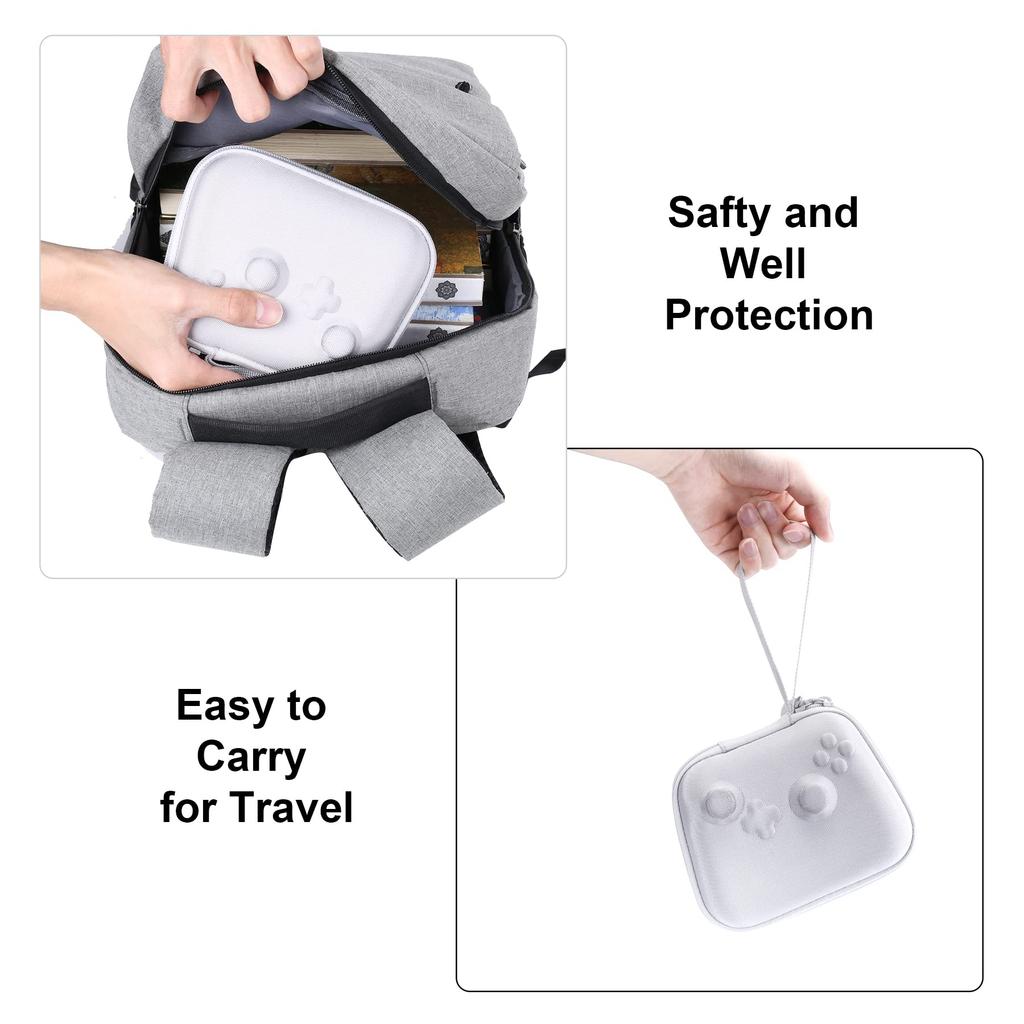 Aenllosi Storage Case for 8bitdo Ultimate 2/Ultimate Wireless/Wired Controllers and Charging Dock, Off-White (Case Only)