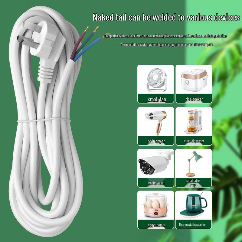 High-Power Copper-Clad Aluminum 3-Core Extension Cord with 3-Phase Plug and Socket