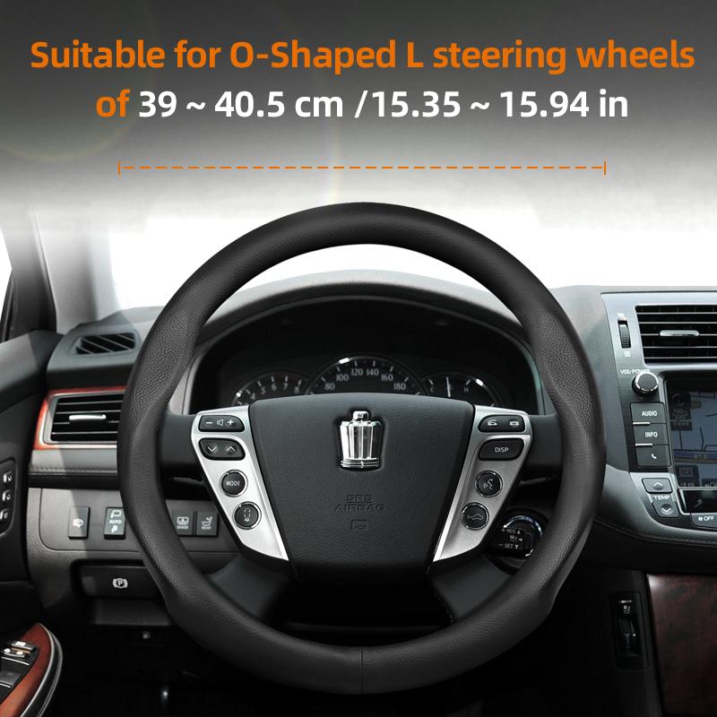 Suitable for Toyota Crown Ultra-Thin Breathable Leather Steering Wheel Cover Suitable for Royal Saloon Athlete Majesta Hybrid Crossover Sport