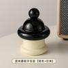Cream Style Ceramic Toothpick Jar Cartoon Color Contrast Toothtip Holder Household Storage Good Cotton Swab Jar with Hand Gift