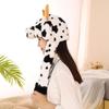 Warm Hat with Jumping Ears Party Stuffed Cow Ox Horn Toy Fleece Cap for Kids