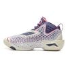 Li Ning BadFive 5 Slip Resistant, Abrasion Resistant, Breathable, Rebound Grip Mid Top Basketball Shoes Men's White ABFV025-9