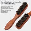 Szczotka do włosów z włosia dzika Krótkie Długie Cienkie Grube Proste Kręcone Włosy Mokre Suche Grzebień z Ergonomicznym Uchwytem Męska Szczotka do Stylizacji Włosów na Olej Głowy Wąsów Brody