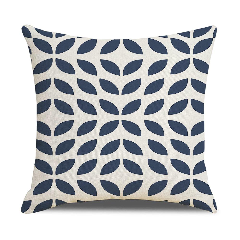 Pillow Nordic Geometric Linen Pillow Case Office Sofa Cushion Bedside Backrest Pillow Home