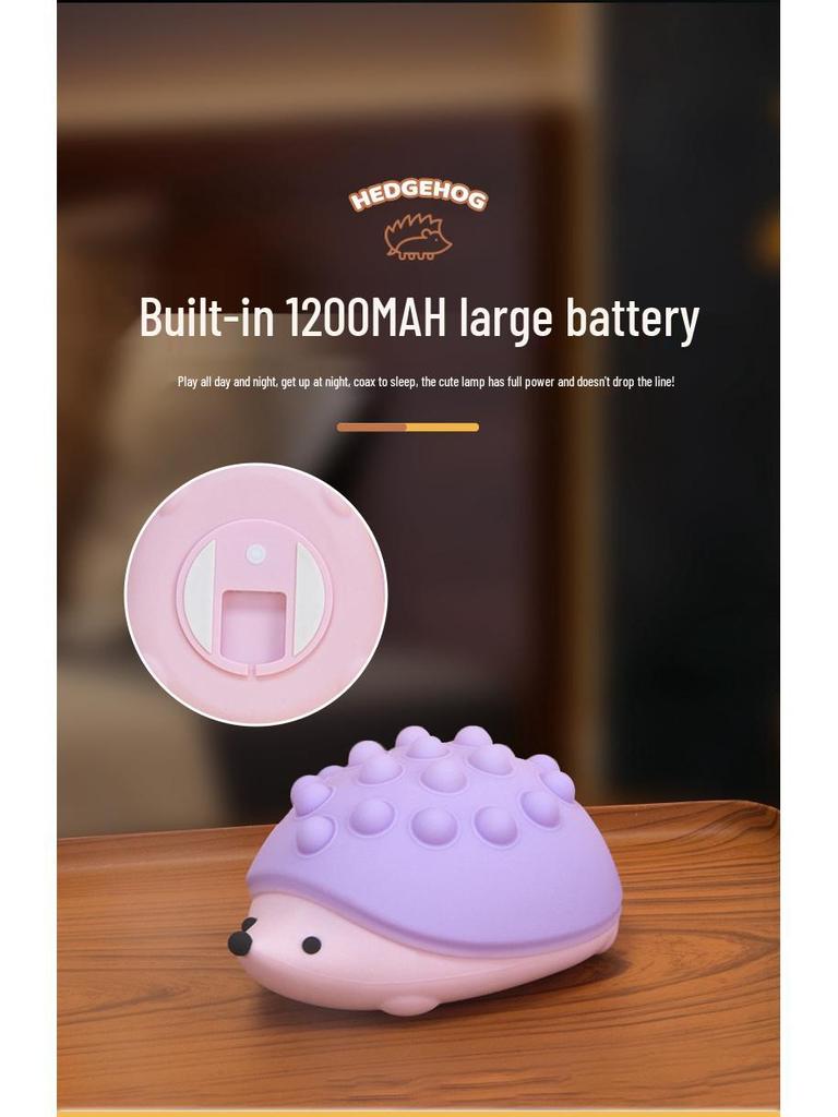 Luce notturna a riccio LED touch ricaricabile per la camera dei bambini