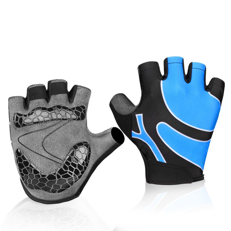 Sports Outdoor Cycling Gloves Half Finger Fitness Mountain Biking Gloves Summer Outdoor Equipment Breathable Shock Absorption