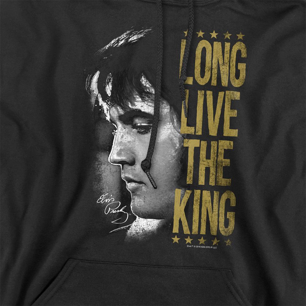 Elvis Presley Unisex Adult Long Live The King Hoodie
