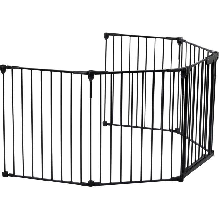 SAFETY 1ST Barriere modulaire 5 panneaux, barriere sécurité extra large 3 m, Ouverture dans les 2 sens, Installation facile, Noire
