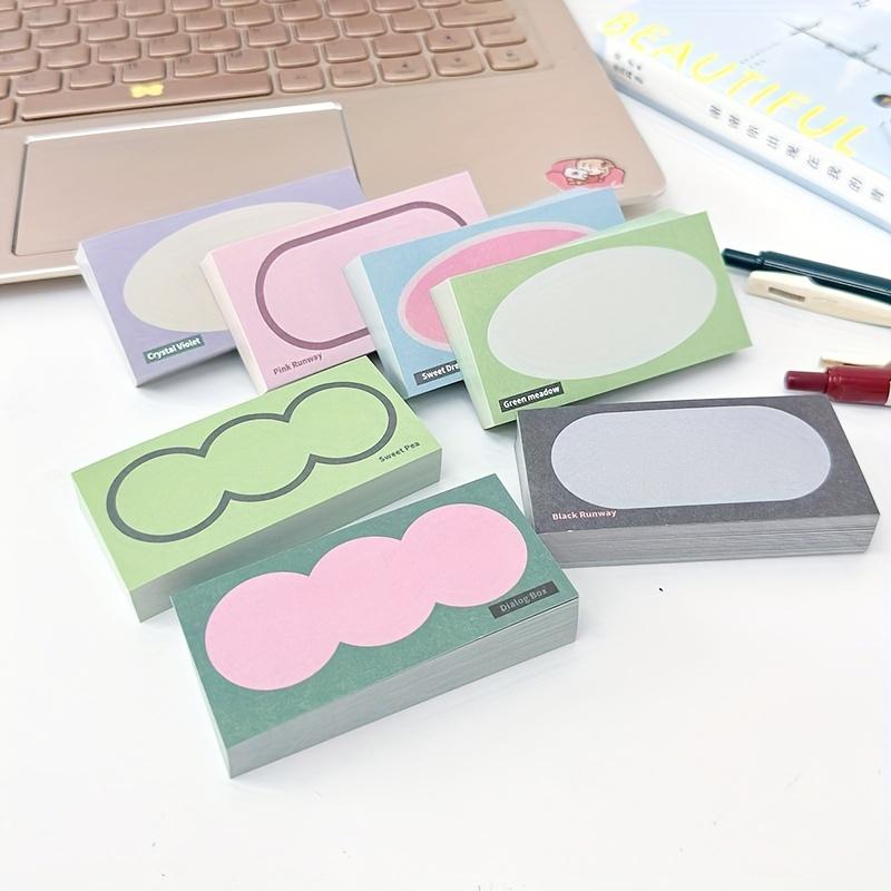 7 - Piece Floral Ink Retro Mini Brick Notepads Set - 700 Sheets Total, Versatile Sticky Paper for Study and Planning