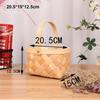 Handmade Hand Woven Basket Paper Vine Handheld Flower Basket  For BJD Dolls/for Ob11 Dolls