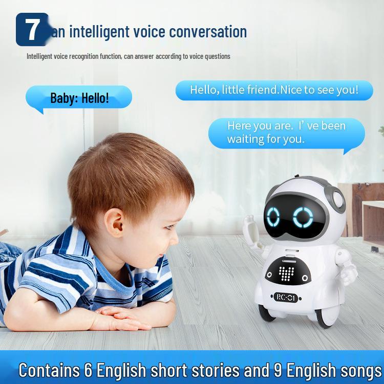 Zhile Children's Interactive Mini Pocket Robot: Multi-functional Voice-Activated Early Education Toy.