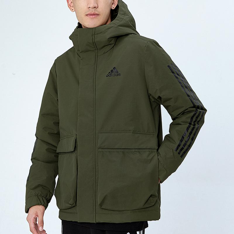 Adidas Utilitas Hooded Jacket Men Outerwear Olive GT1691