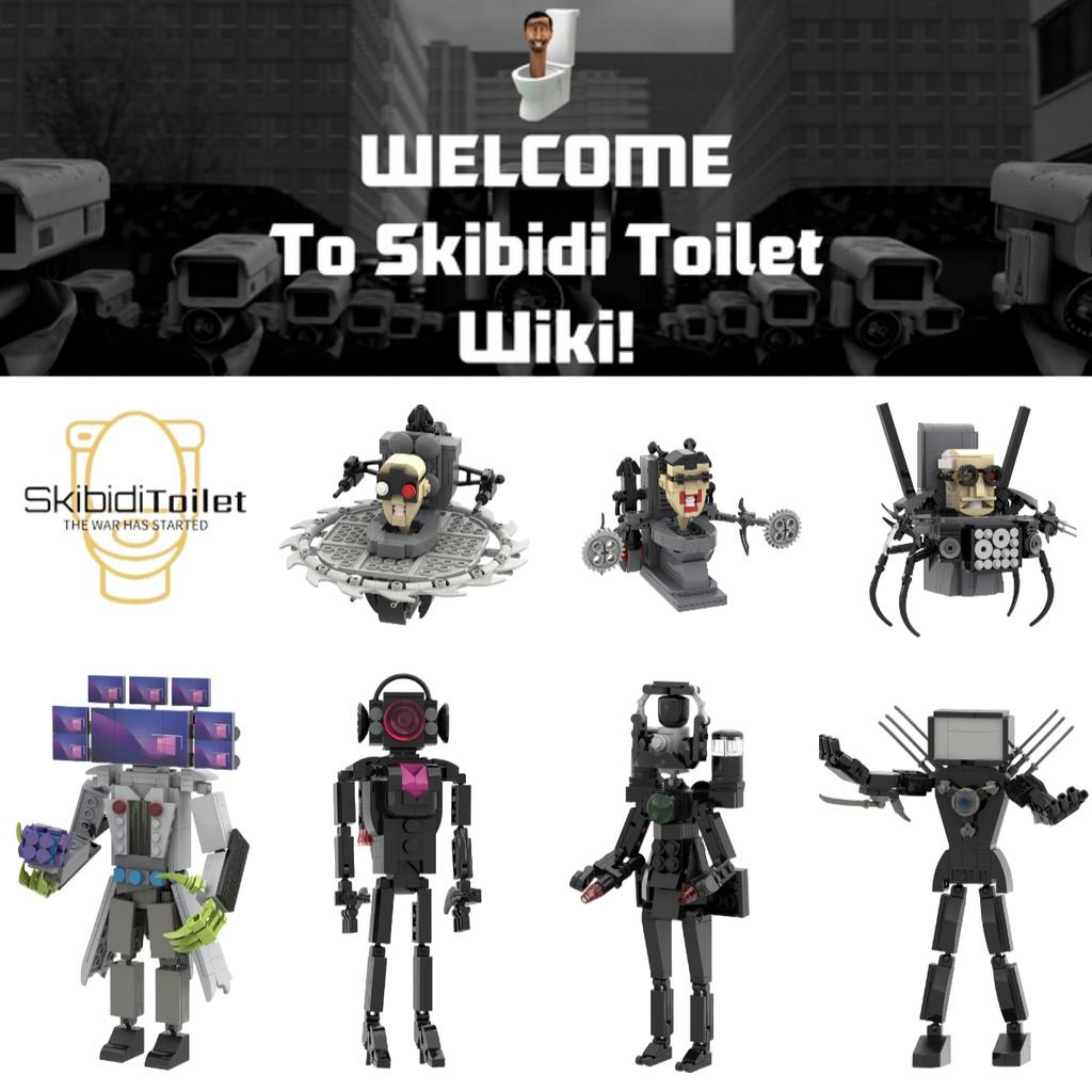 Skibidi Toilet Abs Plastic Building Blocks 0.5kg Small Particle Construction Set
