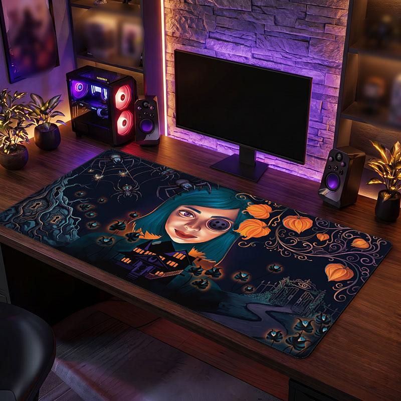 Big Mouse PadCoraline Other Mother Extended Soft Desk Mat Gaming Office Computer Table Decor Mat