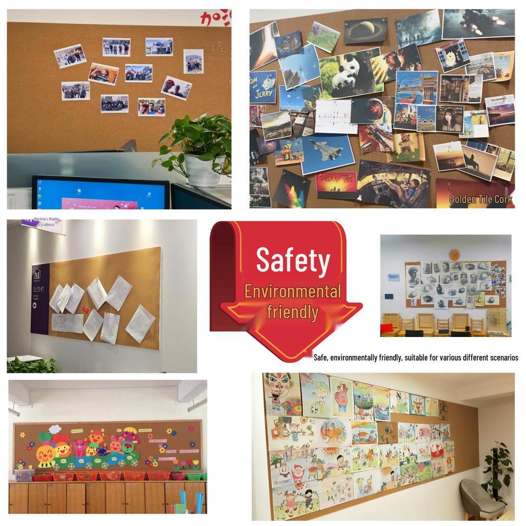 Cork Wall Panel: Message Board & Photo Display for Kindergartens