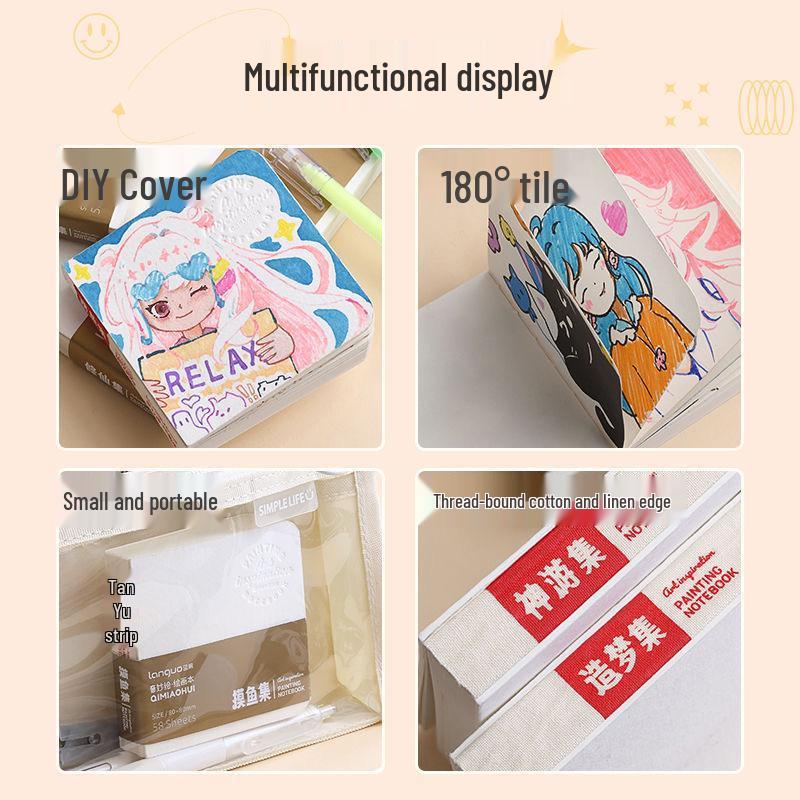 Blue Fruit Sketchbook: Wonderful DIY Watercolor & Pen Drawing Journal with Thickened Cardstock