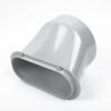 Plastic Exhaust Duct Interface Connector for Portable Air Conditioners Designed for Casement Window Venting Installation