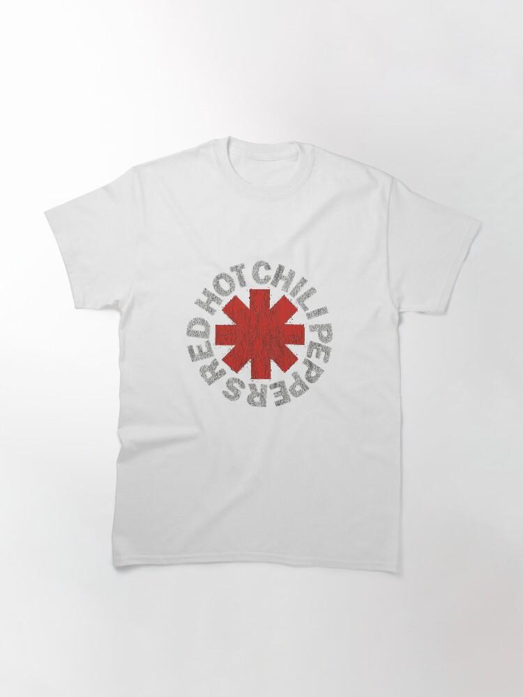 Red Hot Chili Peppers zwart rood heet Essentieel Klassiek T-shirt