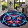 1pc Office Carpet Chair Mats Devilish Pentagram Symbol Perfect for Decorating Office Chairs, Living Rooms, Or Bedrooms