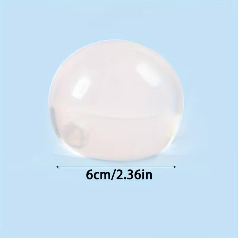 1/2pcs Transparent Maltose Round Ball, Slow Rebound, Pinch Squeeze Toy, Gift