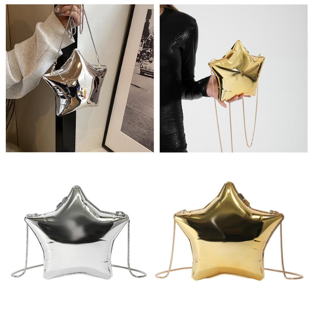 Women Acrylic Clutch Purse Elegant Wallet Unique for Wedding Birthday Formal Argent