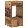 Side Table Reclaimed Wood Look 30 X 30 X 56 Cm Engineered Wood