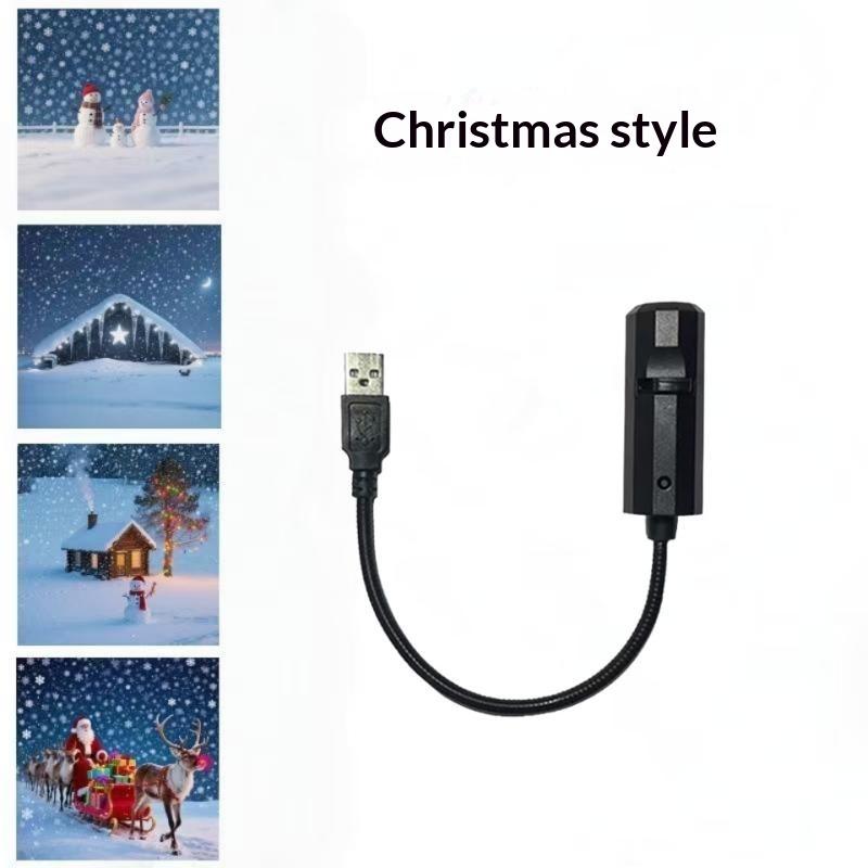 Led Christmas Projector Light Usb 5V Night Light 4 10 Modes Projection For Santa Snowman