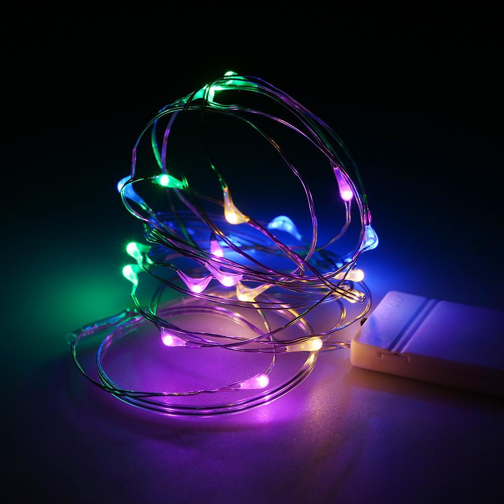 2M/6.6FT 20LEDs Starry Copper Wire String Battery Operated Powered Extra Flexible Bendable Light Strip for Holiday Festival Decorations