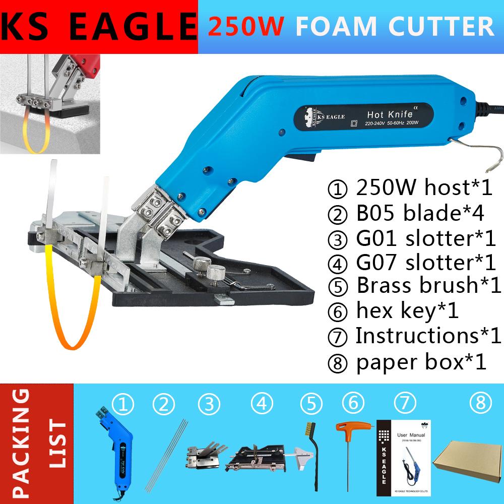 Foam Cutter Tool Hot Knife Foam Cutter for Polystyrene Professional Electric Styrofoam Cutter Thermal Knife for Polystyrene 250w