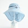Children's Outdoor Sun Hat with Neck Protection, Windproof Wide-Brim Hat for Boys and Girls