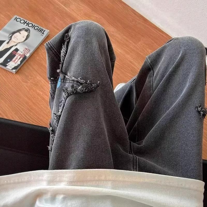 Star Jeans Men's Autumn Ins Trendy Brand Straight Loose Wide-leg American High Street Vibe Pants