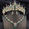 Elegant Bridal Jewelry Sets Princess 3 Pcs Tiaras and Necklace Earrings for Party Prom Birthday Wedding Hair Accessories
