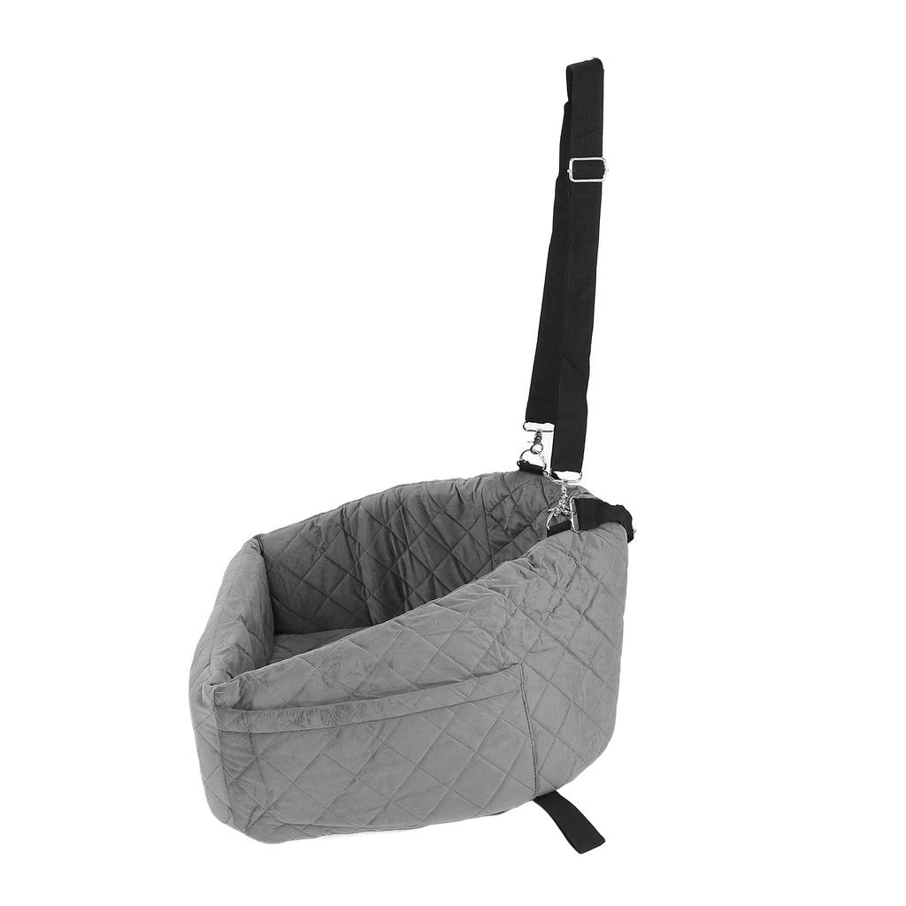 Dog Booster Seat Water Resistant Elevated Pet Car Seat High Density Sponge Filling Detachable Dog