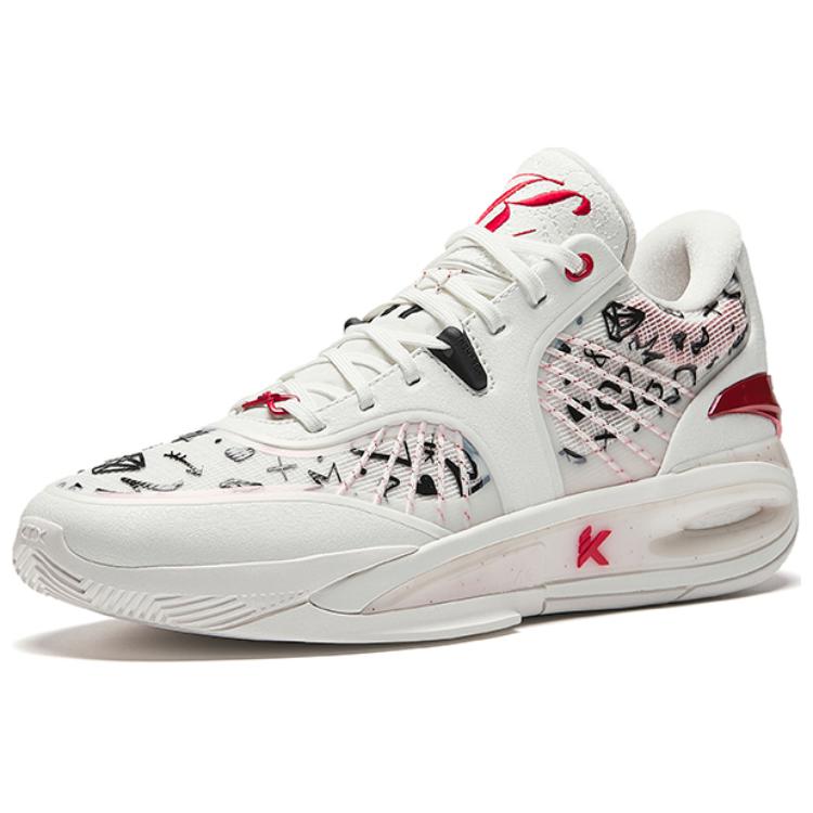 Anta Klay Thompson KT10 Weiß Rot Herren Sneakers Schwarz 112511101-1