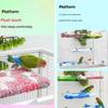 Warm Velvet Plush Bird Perch Anti-Slip Bird Hammock Bed Parrot Cage Platform  Budgie