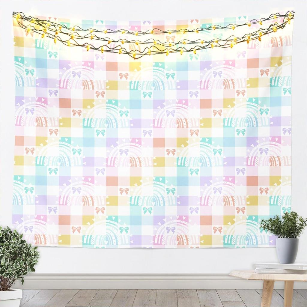 Mermaid Princess Kids Tapestry,Dolphin Tropical Fish Coral Marine Life Wall Tapestries,Girls Women Room Decor,Undersea World