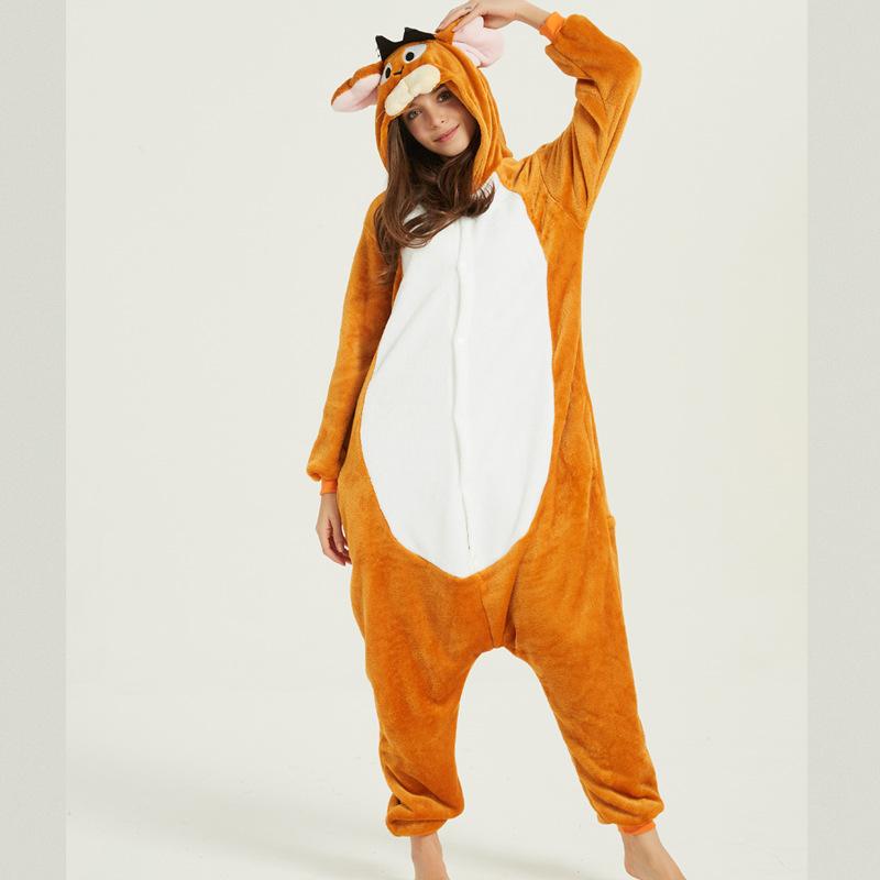 Anime flannel jumpsuit cosplay adult couple cartoon cosplay