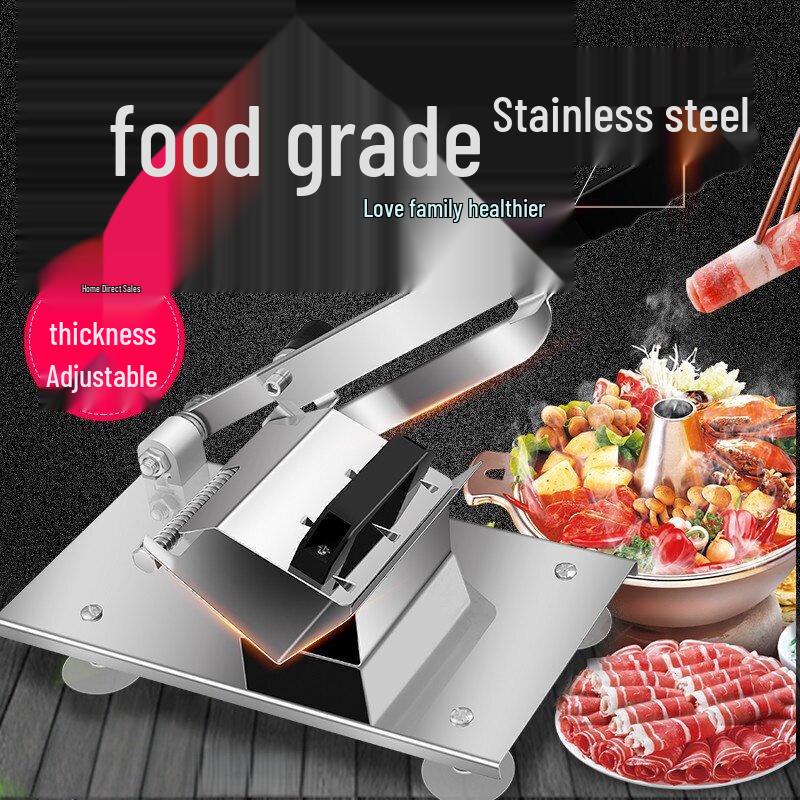 QIWEY Heavy-Duty Manual Frozen Meat Slicer