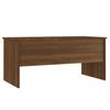 Coffee Table Brown Oak Look 102 X 50.5 X 46.5 Cm Engineered Wood