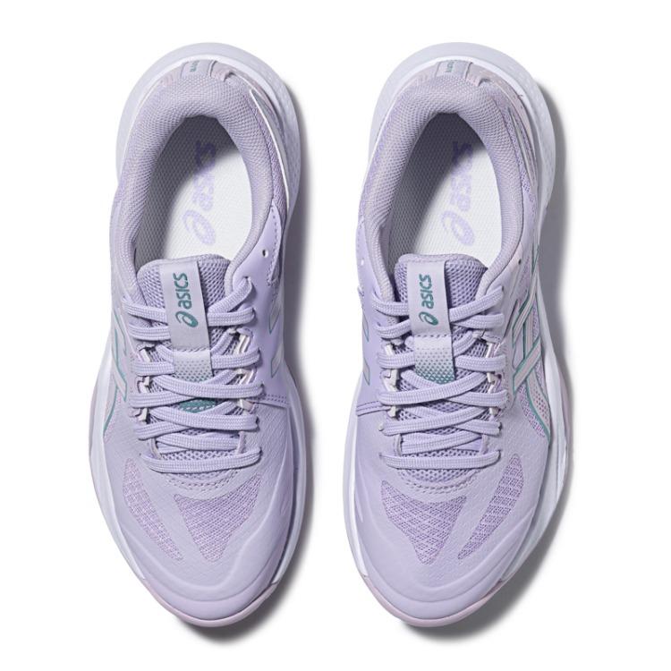 Asics Gel-Tactic 13 Mesh Color Block Round Toe Lace-Up Breathable Low-Top Volleyball Shoes Women Sneakers 1072A118-500