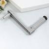 Universal Six-Tooth Clothes Rack Crank Handle Silver Metal Replacement Hand Crank for Clothes Drying Rack Balcony Lifting Pole