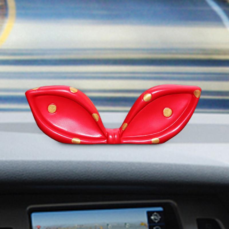 Interior Car Decor Car Interior Princess Bow Resin Statue Car Interior Decoration Aesthetic Car Accessories For Desktop Shelf