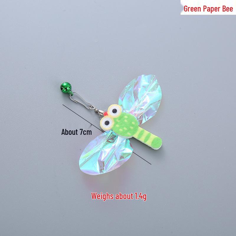 

Plush Sequin Feather Cat Teaser Replacement Head, Interactive Cat Toy