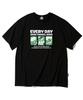 TRIPSHION Everyday Cartton Graphic T-Shirt - Black