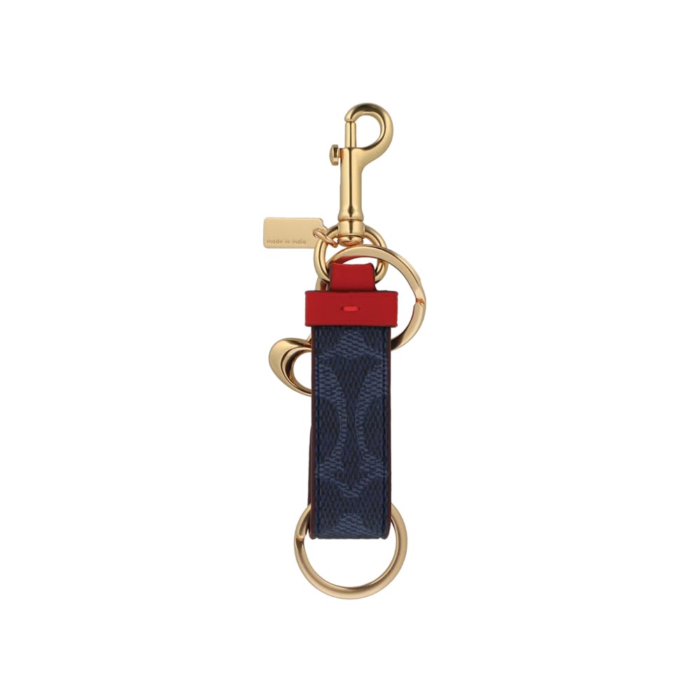 Coach Trigger Snap Bag Charm CBM47 IMY3L Red IM/Denim/Bold [Used]