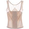 Spitze Atmungsaktiver Rücken 6-reihiger Haken-und-Ösen-Verschluss Stahlstäbchen Taillenstütze Push-Up Body Shaper