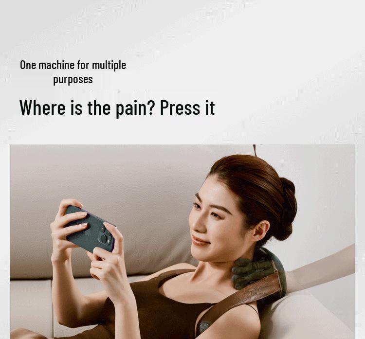 Elephant Art N7 Shoulder & Neck Massager - Ideal Father's Day Gift for Cervical & Trapezius Relief